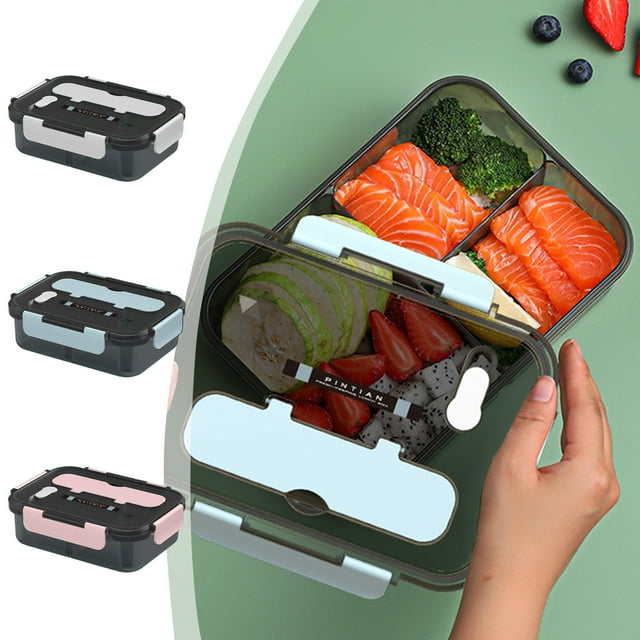 Jusqu'à 40 % de Réduction sur les Cadeaux Oefntac Boîte à Lunch Résistante à la Chaleur Boîte à Lunch Étanche Compartiment Scellé Boîte à Lunch Micro-Ondes et Congélateur Compartiments Individuels Sûrs pour le Stockage des Aliments