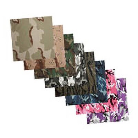 Rothco バンダナ 迷彩 69cm角 コットン 4347 [ ウッドランドカモ ] ロスコ Bandana