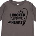 thumbnail image 4 of Inktastic I Hooked Pappy's Heart with Fishing Rod Boys or Girls Long Sleeve Toddler T-Shirt, 4 of 5