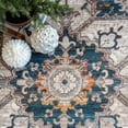 thumbnail image 4 of nuLOOM Nina Distressed Medallion Area Rug, 6' 7" x 9' 4", Blue, 4 of 4
