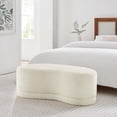 thumbnail image 2 of Accent Chair Bench, Cream Off White, Fabric, Living Room Lounge Cafe Lobby Hospitality Restaurant, Modern Contemporary HB36715, 2 of 12
