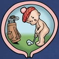 thumbnail image 2 of CafePress - On The Front Nine Maternity Dark T Shirt - Maternity Dark T-Shirt, 2 of 3