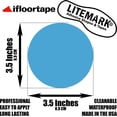 thumbnail image 2 of LiteMark 3.5 Inch Baby Blue Vinyl Removable Dot Classroom Floors & Walls Decals - Pack of 18, 2 of 7