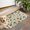 Beige Dinosaurs Volcanoes, variant on Beige Toned Dinosaur and Palm Tree Pattern Door Rugs,Washable Non Slip Door Mats Indoor,Decorative Door Mats,Entry Mat Indoor for Entrance,Bedroom,Kitchen,Bathroom,17"x30"