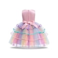 thumbnail image 4 of Adorable Unicorn Floral Print Mesh Princess Dress - Perfect for Your Little Girls, 4 of 4