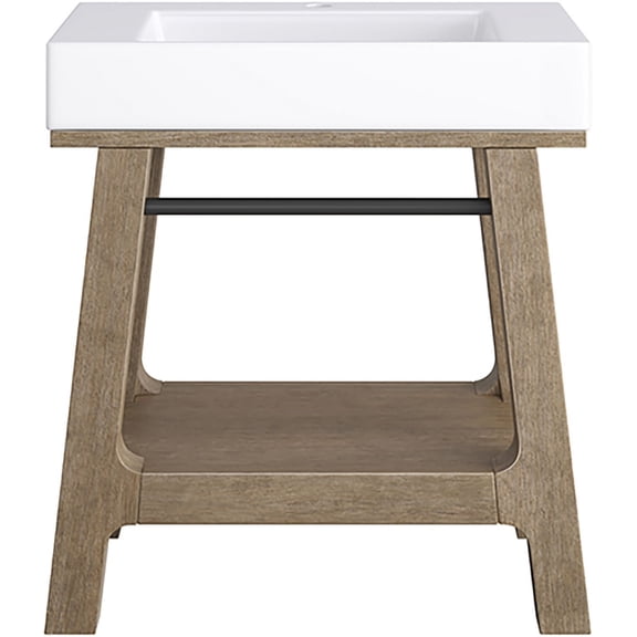 James Martin Vanities 165-V31.5-Gw Auburn 31-1/2" Rectangular Hardwood And Stone Composite