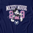 thumbnail image 3 of Disney Mickey Mouse Men's 28 Collegiate T-Shirt (Iris Navy, S-XXXL), 3 of 4