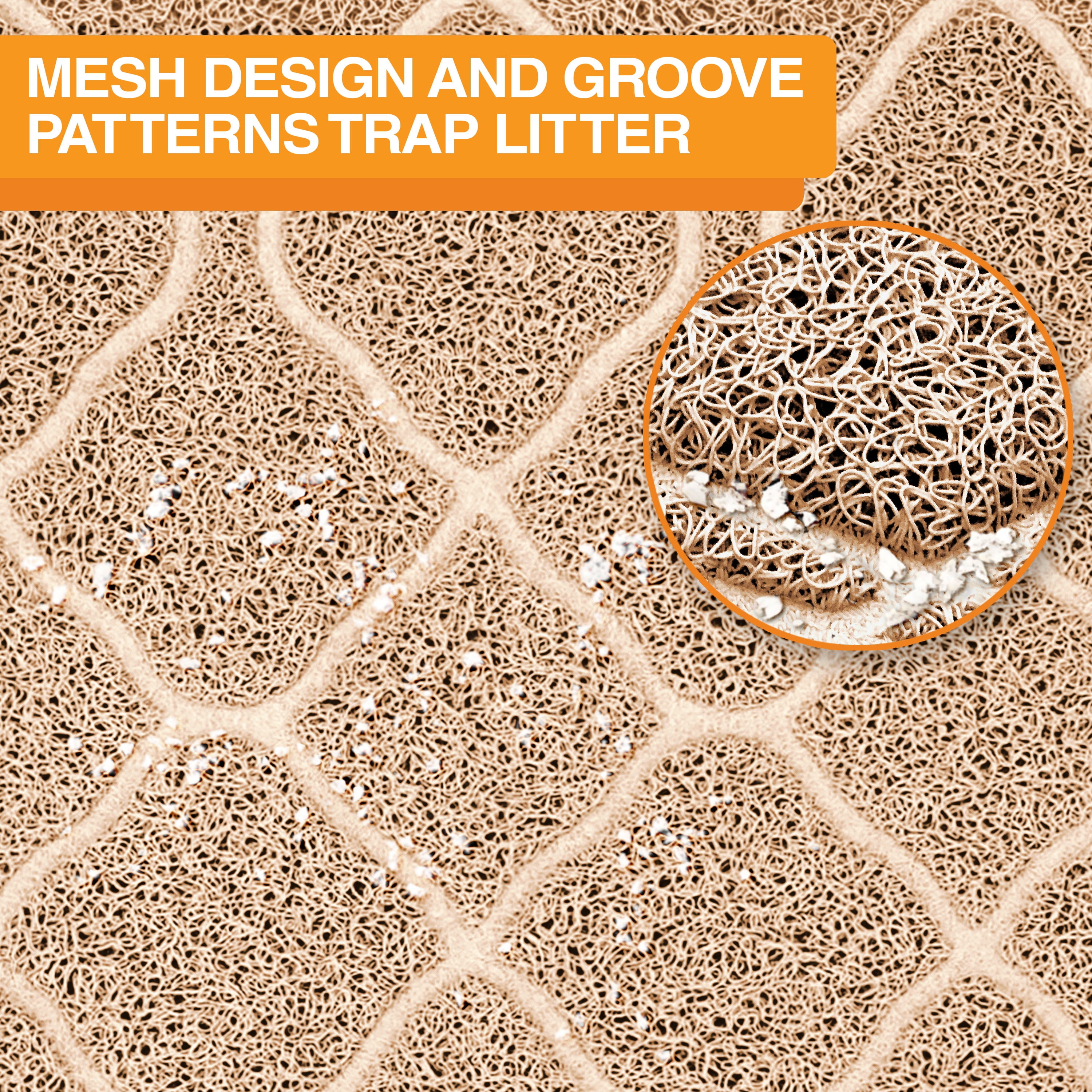 Neater Pets Neater Mat Litter Trapping Mat, Beige, 23" x 35"