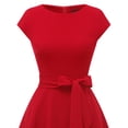 thumbnail image 5 of Dressystar Women Casual Tea Dress Female Vintage a-Line Swing Midi Cocktail Party Dress, 5 of 7