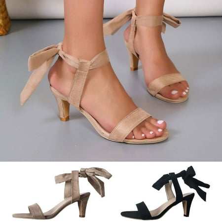 

Cethrio Women s Strappy Flat Sandals- Heel Heel Strap Strap Wide Width on Clearance Beige Dressy Sandals/ Slides Size 4.5