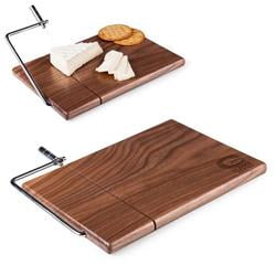 Picnic Time 857-00-510-113-1 UC Davis Aggies Engraved Cutting Board & Cheese Slicer, Natural