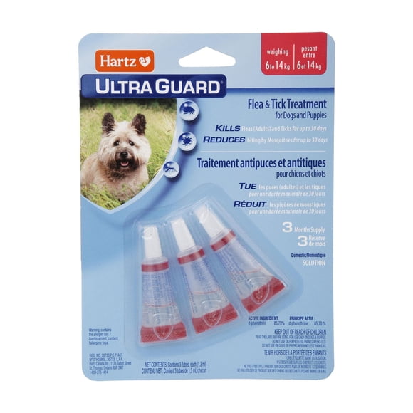Hartz Ultraguard Flea & Tick Treatment for Dogs And Puppies 6 to 14 Kg