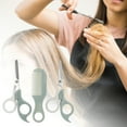 thumbnail image 2 of Unique Bargains 1 Set Frosted Hair Cutting Scissors for Hair Styling Gray White, 2 of 7