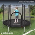 thumbnail image 3 of Trampolín para niños con Red De Seguridad Brincolín Infantil De 55 Pulgadas Brincolines De Niños para Fiestas Trampolin con Postes Acolchados para Interiores y Exteriores Azul, 3 of 4