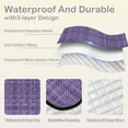 thumbnail image 2 of Purple Plaid Picnic Blanket Waterproof Beach Blankets Sandproof Large Mat with Storage Bag Camping Grass Travel Hiking Park 78"x78", 2 of 6