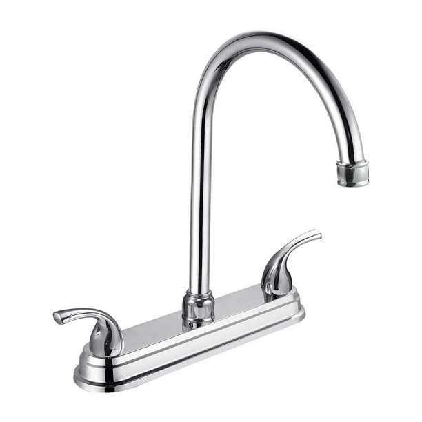 Mezcladora para Fregadero, llaves para fregadero de cocina, grifos para fregadero de cocina, mezcladora para lavabo de baño, Grifo de Cuerpo Principal de Latón, Acabado Níquel Satinado