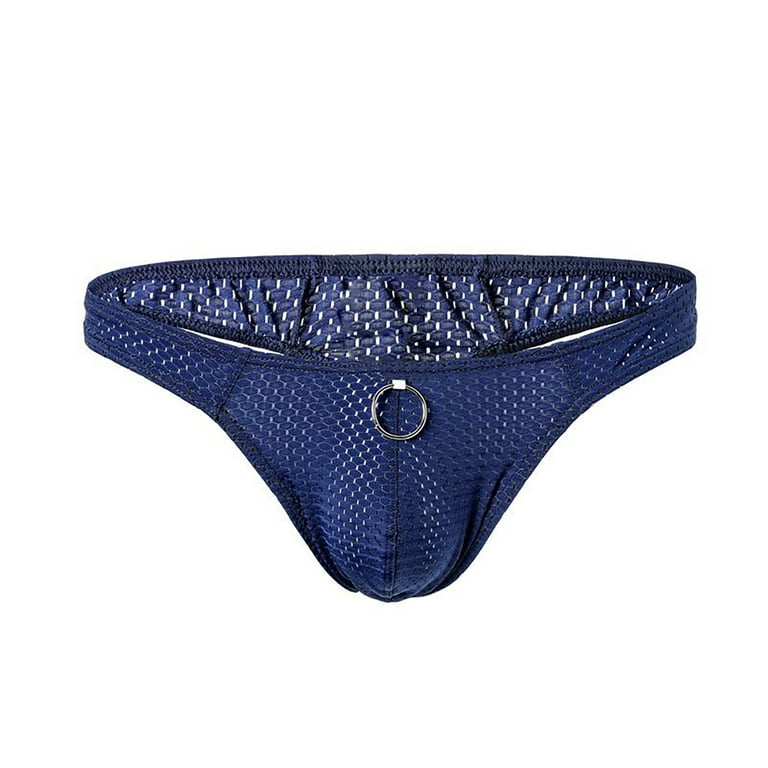 Lopecy-Sta Ring Panties Fashion Breathable Nylon Mesh Thong Cool and  Comfortable Men's Underwear Boxer Briefs for Men Sky Blue Deals Clearance -  L