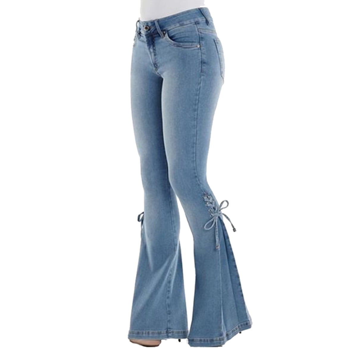bell bottom skinny jeans
