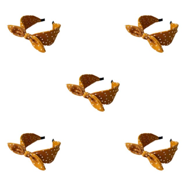 Baohd Style avec des Femmes Absorbant la Sueur Accessoires Légers et Durables Bandes de Cheveux Jaune 5Set