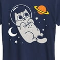 thumbnail image 3 of Instant Message - Astronaut Cat - Women's Short Sleeve Graphic T-Shirt, 3 of 6