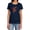 Navy, variant on JLA Flash Symbol Knockout Women's T Shirt, Charcoal, Small