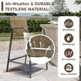 thumbnail image 4 of Pellebant High Back Outdoor Bar Stool - Set of 2, Gray, 4 of 7