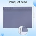 thumbnail image 2 of Silicone Mats Heat Resistant Mat Rectangle Gray 400x301x5mm, 2 of 7