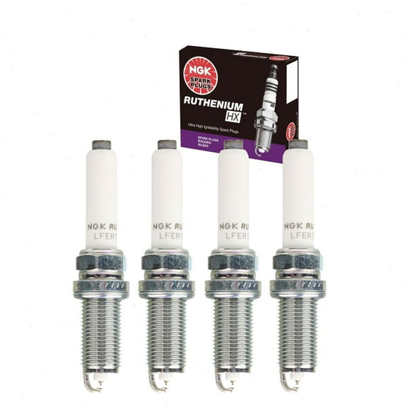 4 pc NGK Ruthenium HX Spark Plugs compatible with Volkswagen Jetta 1.8L 2.0L L4 2013-2018
