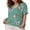 06-Mint Green, variant on DreamFish Women's Plus Size Tops V Neck T Shirts Summer Short Sleeve Oversized Tees Casual Loose Fit Tunic