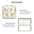 thumbnail image 5 of Fuzoiu Giraffe And Elephant Print Tissue Box Cover Holder, Square Leather Tissue Box,PU Leather Decorative Organizer for Tabletop, Bathroom, Car, Office, 5 of 7