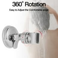 thumbnail image 4 of POINTERTECK Support de Pommeau de Douche Mural Réglable avec Ventouse pour Maison Hôtel Salle de Bain, 4 of 10