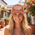 thumbnail image 3 of Funny Slogan Trucker Hat for Women 4.9", Breathable Mesh Baseball Cap with Adjustable Snapback, Casual Outdoor Sun Hat for Travel Beach, 3 of 5