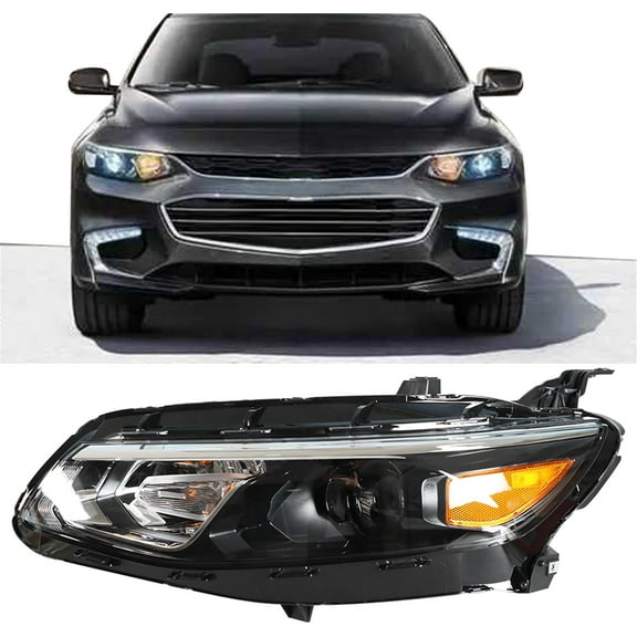 ALL-CARB Headlight Headlamp Assembly Driver Side Replacement for Malibu 2016 2017 2018 Replacement for GM2502426 Left LH