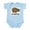 Sky Blue, variant on CafePress - I Love Hippo Infant Bodysuit - Baby Light Bodysuit, Size Newborn - 24 Months