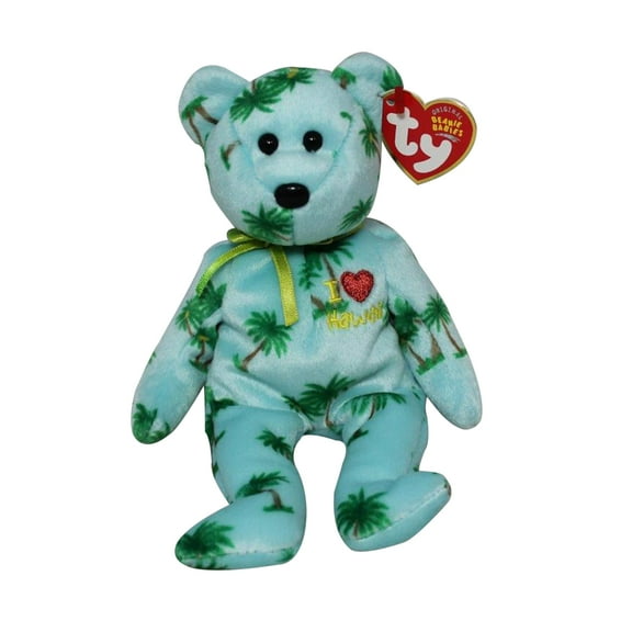 Ty Beanie Baby: I Love Hawaii the Bear | Stuffed Animal | MWMT's