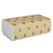 Angle View: Boardwalk Multifold Paper Towels, White, 9 X 9 9/20, 250 Towels/Pack, 16 Packs/Carton - BWK6200