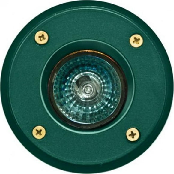 Dabmar Lighting LV301-G-SLV 12V MR16 Well Light without Grill & PVC Sleeve, 20W - Green