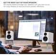 thumbnail image 5 of SE2 Elevated Desktop Speaker Stands for Small Speakers & Compact Studio Monitors | 3.8 Inch Tall | Damping Silicone Padding | Pair | White, 5 of 8