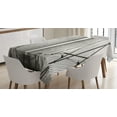 thumbnail image 1 of Ambesonne New York Tablecloth Rectangular Table Cover, Brooklyn Bridge Cables, 60"x90", Dust and Black, 1 of 3