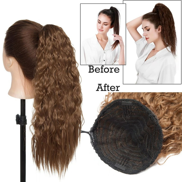 Ponytail top extension kinky