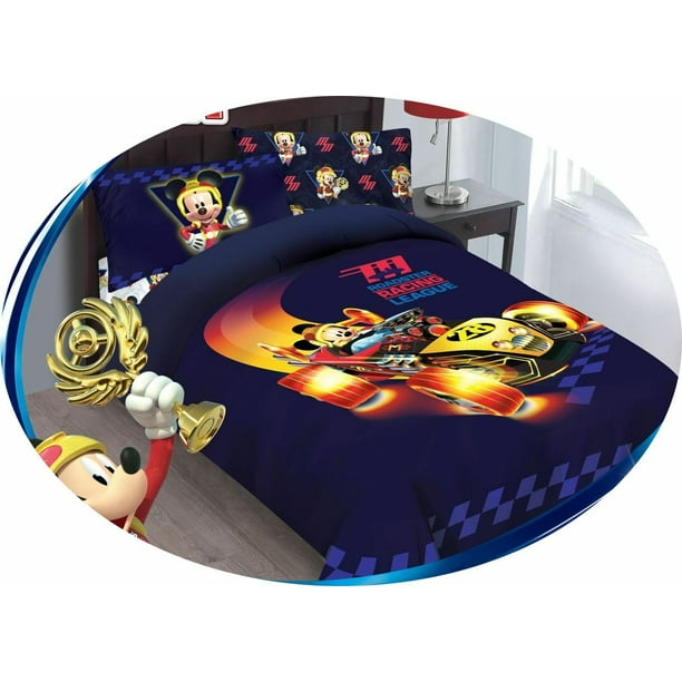 Disney 4-Piece Mickey Mouse Toddler Bedding Set - Walmart ...