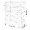 thumbnail image 2 of Acrylic 5 Tiers Display Case Shelf Dustproof Showcase Holder for Retail Display, 2 of 29