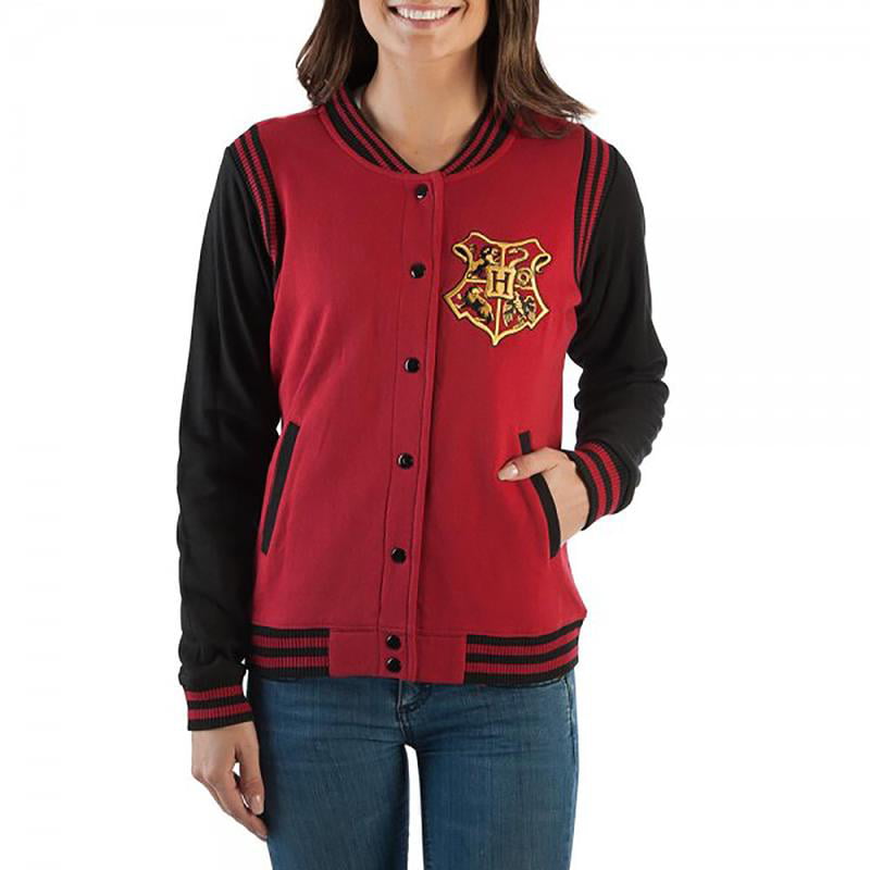 Ladies Hogwarts Baseball Womens Harry Potter Gryffindor Crest Varsity Jacket 