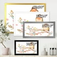thumbnail image 4 of Designart 'Lovely Bird Sitting On Branch of Sakura With Butterflies' Traditional Framed Art Print, 4 of 4