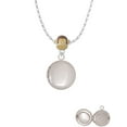 thumbnail image 2 of Delight Jewelry Silvertone 20mm Round Locket Mia Monkey Charm Necklace, 2 of 4