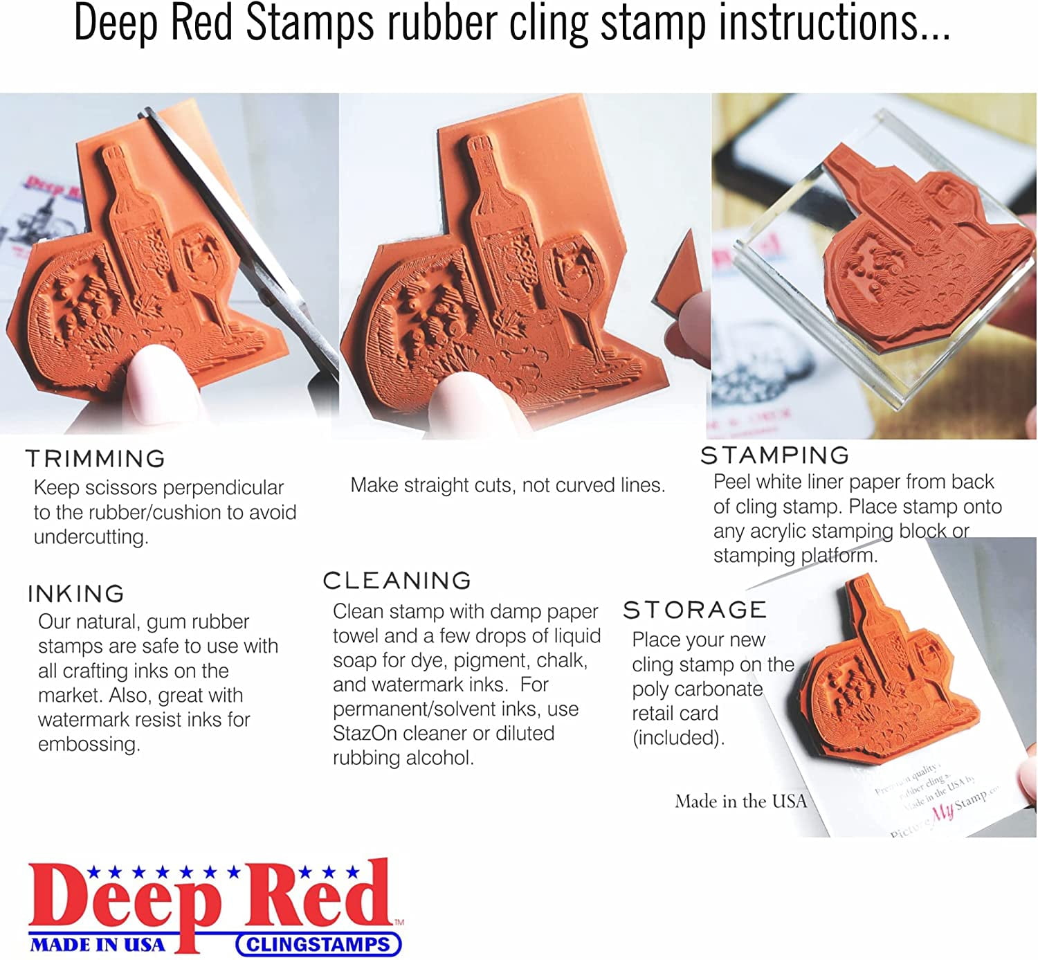President Trump Rubber Cling Stamp