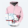 thumbnail image 3 of Sudadera con capucha de Hello Kitty para niña, estilo nuevo, con estampado 3D, para niños, estilo informal, a la moda y novedoso, 3 of 5