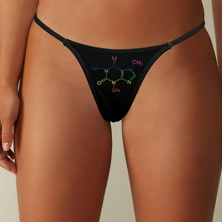 

Caffeine MoleculeWomen s Bikini Panty Sexy Thong G String T-Back Cute Funny Underwear Panties