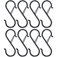 thumbnail image 2 of Solución de almacenamiento eficiente, ganchos en forma de S resistentes con hebilla de seguridad para colgar artículos pesados en la cocina, el armario, el taller o el garaje, ganchos en forma de S, 2 of 5