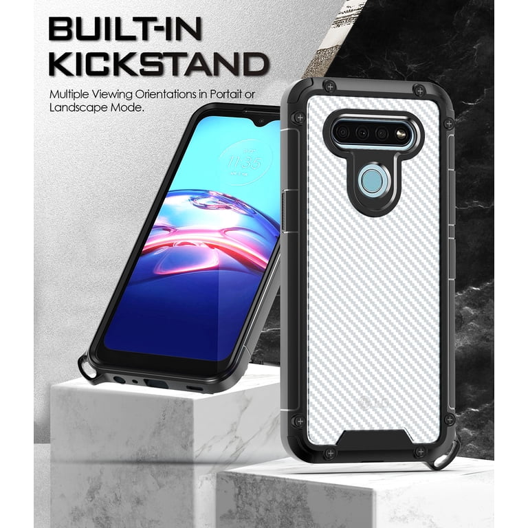 LG K51 Phone Case, Slim Protective Multi-Function for LG K51 Phone Case, Black